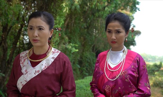 Trong tập mới "Nghiệp sinh tử", Quỳnh Lam đã hiến kế cho Nguyệt Ánh. Ảnh: ĐPCC.