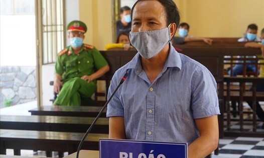 Bị cáo Phan Đại Hoàng tại Tòa án nhân dân tỉnh Quảng Nam. Ảnh: Thanh Chung