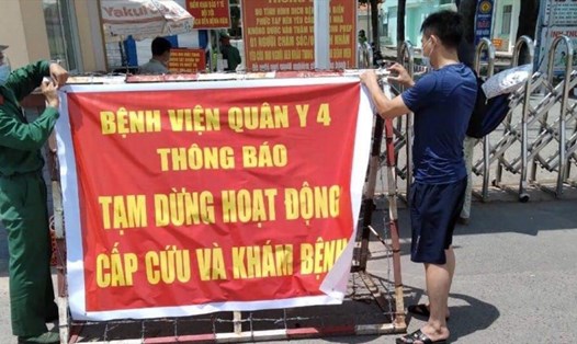 Bệnh viên Quân đoàn 4 tại Bình Dương tạm dùng cấp cứu và khám bệnh. Ảnh lực lượng chức năng cung cấp