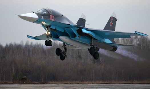 Máy bay ném bom Su-34 của Nga. Ảnh: Bộ Quốc phòng Nga