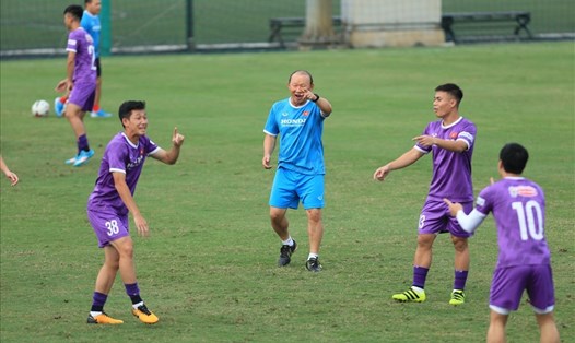 Đội tuyển Việt Nam hướng đến mục tiêu giành 3 điểm trước Indonesia. Ảnh: VFF