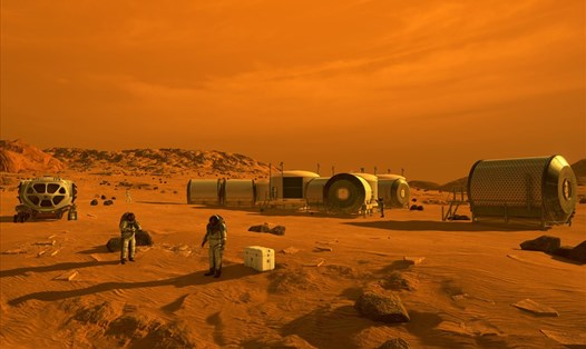Mô phỏng cuộc sống trên sao Hỏa. Ảnh: NASA