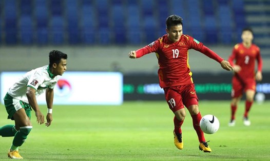 Quang Hải sẽ vắng mặt trong trận đấu tiếp theo gặp Malaysia. Ảnh: Trung Thu