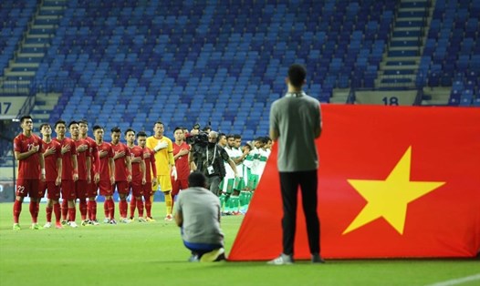 Đội tuyển Việt Nam trong trận đấu với Indonesia. Ảnh: Trung Thu