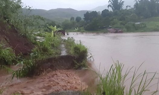 Trận mưa lũ xảy ra ngày 7.6 tại Điện Biên đã khiến 1 người chế và nhiều tài sản, công trình bị thiệt hại. Ảnh: CTV