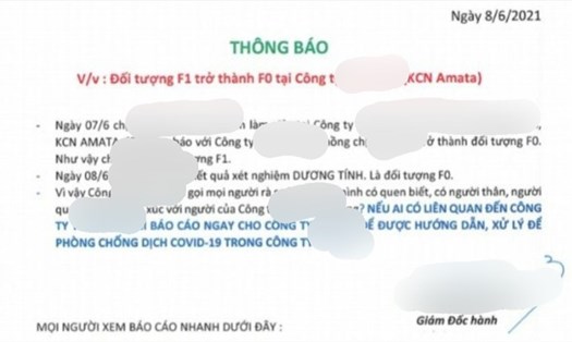 Thông báo đăng tải trên mạng xã hội liên quan đến trường hợp F1 ngụ TPHCM làm việc tại Đồng Nai là chưa chính xác. Ảnh: Minh Châu