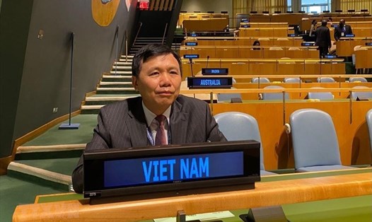 Đại sứ Đặng Đình Quý, Trưởng phái đoàn đại diện Việt Nam tại Liên Hợp Quốc. Ảnh: TTXVN