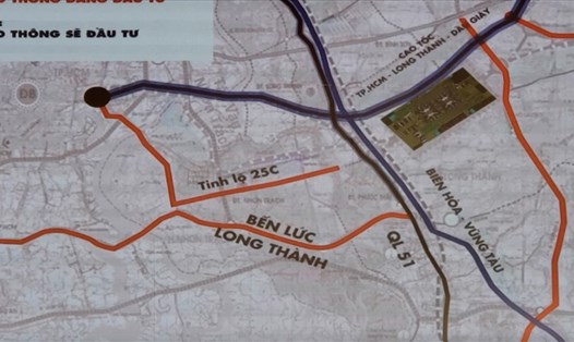 Các tuyến đường giao thông kết nối sân bay Long Thành sau khi hoàn thiện. Ảnh: Hà Anh Chiến