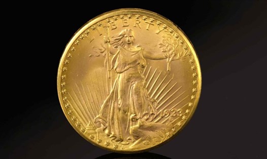 Đồng xu vàng được bán với giá 18,9 triệu USD. Ảnh: Sotheby's