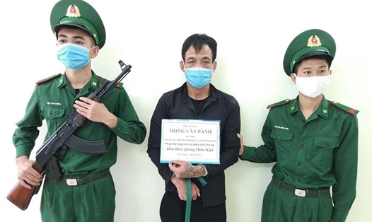 Đối tượng Mong Văn Pành bị bắt giữ vì vận chuyển ma túy. Ảnh: BĐBP Thanh Hóa