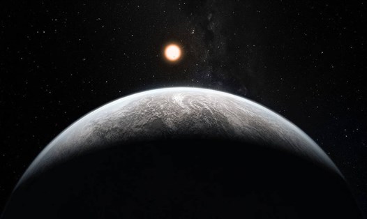 Minh họa ngoại hành tinh quay quanh một ngôi sao giống Mặt trời. Ảnh: Đài thiên văn phía Nam của Châu Âu