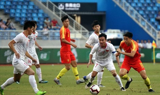 Trung Quốc từng thua Việt Nam trong một trận giao hữu ở cấp độ U22. Ảnh: VFF