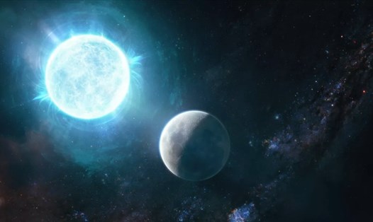 Ngôi sao lùn trắng mới được tìm thấy xấp xỉ bằng Mặt trăng. Ảnh minh họa: NASA