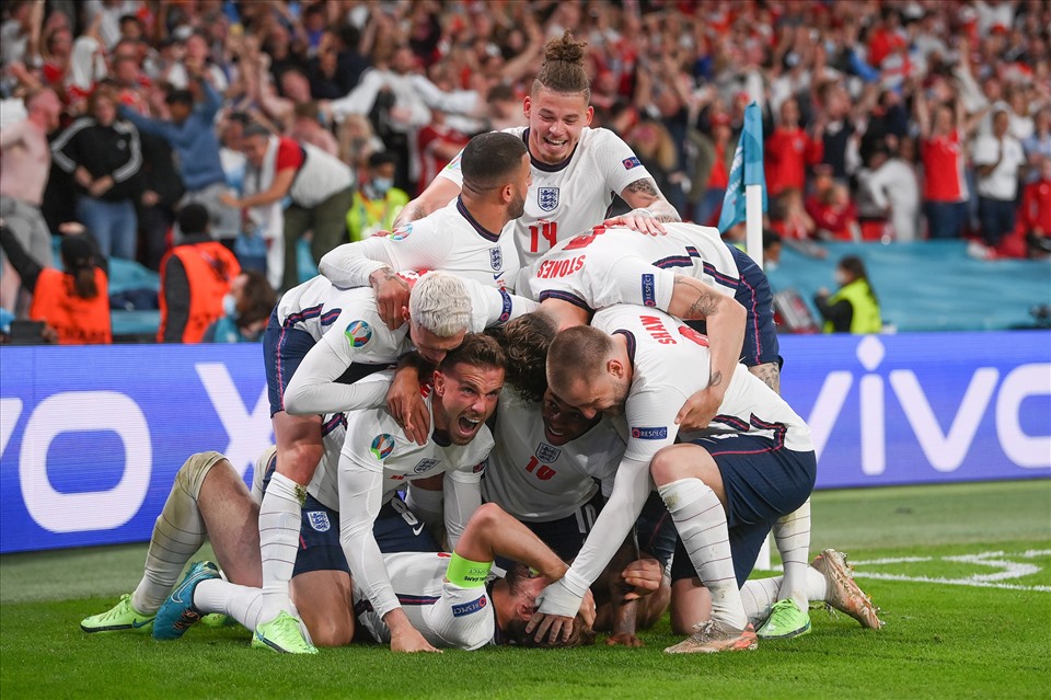 Tuyển Anh có lần đầu tiên trong lịch sử vào đến trận chung kết một kì EURO. Ảnh: EURO 2020