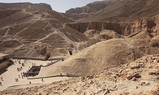 Thung lũng các vị Vua, nơi xây dựng lăng mộ Pharaoh Ai Cập. Ảnh: Wik