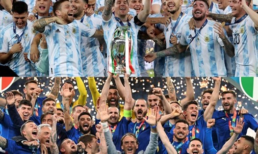 Italia và Argentina có thể gặp nhau ở một trận giao hữu quốc tế có tính chất như trận tranh siêu cúp giữa đội vô địch Châu Âu và Nam Mỹ. Ảnh: Dario Ole.