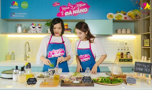 “Măm măm Đà Nẵng” ra mắt số đầu với món bánh xèo hấp dẫn. Ảnh: Danangfantasticity