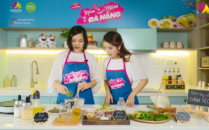 “Măm măm Đà Nẵng” ra mắt số đầu với món bánh xèo hấp dẫn. Ảnh: Danangfantasticity