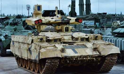 Phương tiện chiến đấu hỗ trợ xe tăng Nga "Kẻ hủy diệt 2". Ảnh: BQP Nga/Sputnik