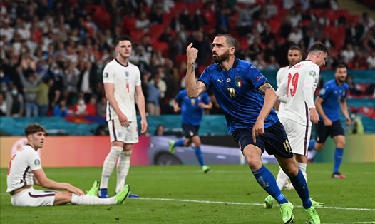 Leonardo Bonucci là người ghi bàn thắng cuối cùng tại EURO 2020. Ảnh: AFP