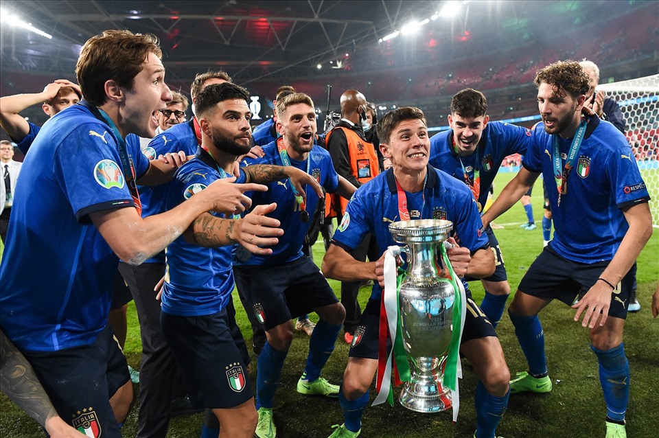 Tuyển Italia nhận được số tiền thưởng kỉ lục sau chức vô địch EURO 2020. Ảnh: EURO 2020