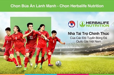 Herbalife VN, nhà tài trợ chính thức của Đội tuyển bóng đá Việt Nam