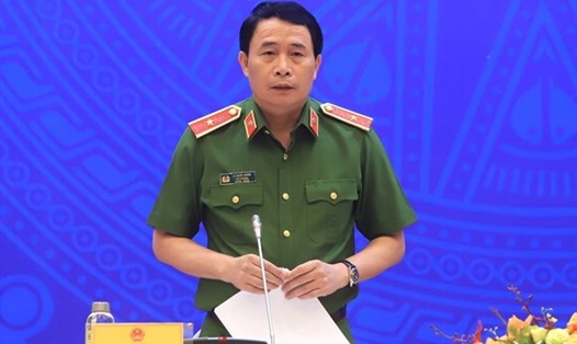 Thiếu tướng Lê Quốc Hùng, Thứ trưởng Bộ Công an là thành viên Ban Chỉ đạo. Ảnh Hương Giang