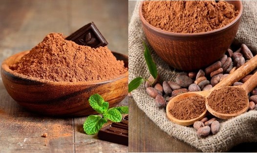 Bột cacao có vị hơi đắng rất giàu chất xơ  và chất chống oxy hóa mang lại nhiều lợi ích cho sức khỏe. Đồ hoạ: Thanh Ngọc