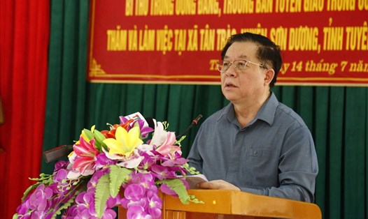 Bí thư Trung ương Đảng, Trưởng Ban Tuyên giáo Trung ương Nguyễn Trọng Nghĩa. Ảnh TTXVN