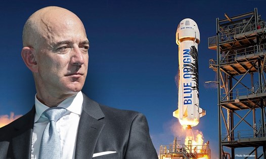 Jeff Bezos dự kiến bay vào vũ trụ ngày 20.7.2021. Ảnh: Blue Origin