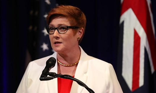 Bộ trưởng Ngoại giao Australia Marise Payne. Ảnh: AFP