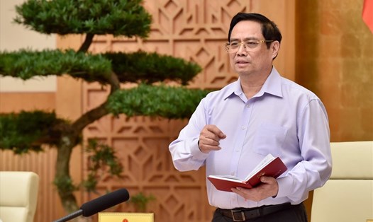 Thủ tướng Chính phủ Phạm Minh Chính chủ trì phiên họp Chính phủ thường kỳ tháng 6.2021.