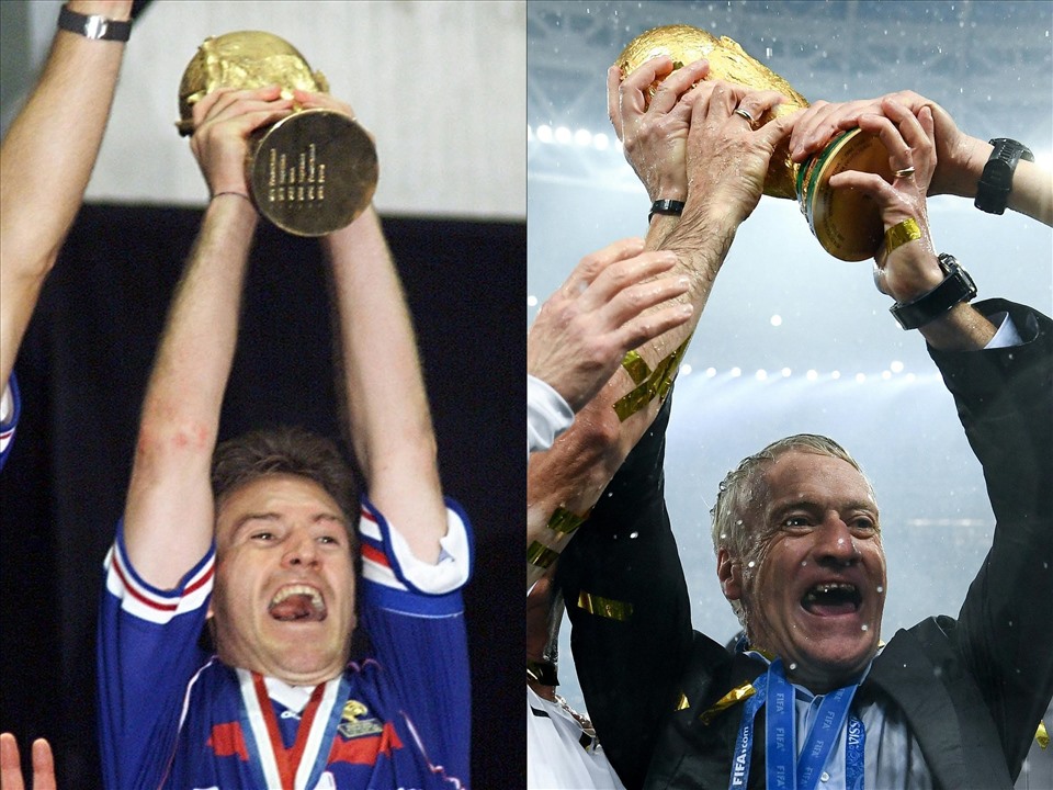Didier Deschamps là người thứ ba - đội trưởng thứ hai, sau Mario Zagallo, Franz Beckenbauer, vô địch World Cup trong vai trò cầu thủ lẫn huấn luyện viên. Ảnh: France24