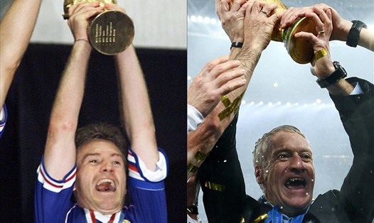 Didier Deschamps là người thứ ba - đội trưởng thứ hai, sau Mario Zagallo, Franz Beckenbauer, vô địch World Cup trong vai trò cầu thủ lẫn huấn luyện viên. Ảnh: France24