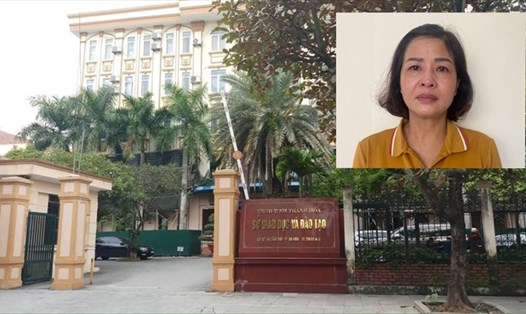Sở GDĐT Thanh Hoá và cựu Giám đốc Sở Phạm Thị Hằng vừa bị khởi tố, bắt tạm giam. Ảnh: Thanh Du
