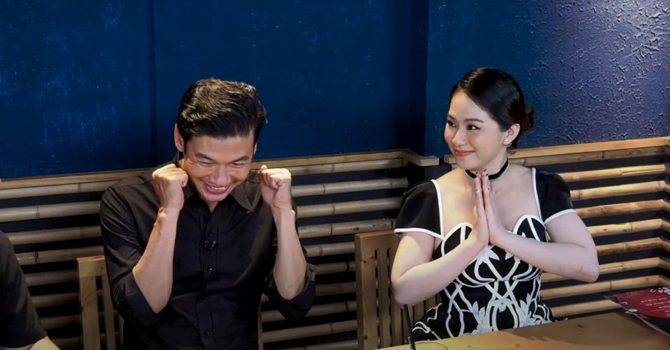Tiết Cương, Lương Bích Hữu trong "Bữa ngon nhớ đời". Ảnh: Điền Quân Tiết Cương, Lương Bích Hữu trong "Bữa ngon nhớ đời". Ảnh: Điền Quân