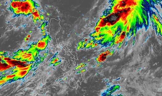 Xoáy thuận nhiệt đới Fabian (In-fa) đã mạnh lên thành bão nhiệt đới, theo tin bão mới nhất của Philippines. Ảnh: Pasaga