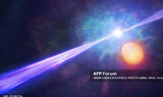 Vụ nổ tia Gamma được biết đến là vụ nổ mạnh nhất và sáng nhất trong vũ trụ. Ảnh: AFP