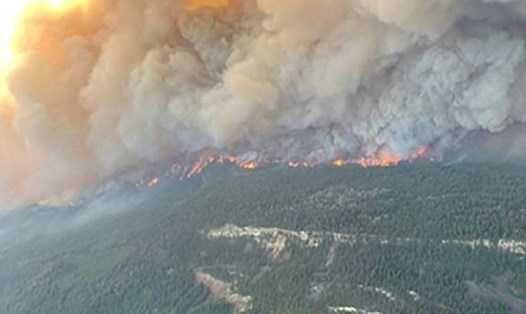 Cháy lớn ở miền tây Canada cho đến nay đã khiến hơn 1.000 người phải đi sơ tán. Ảnh: AFP