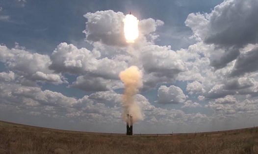 Bộ Quốc phòng Nga công bố tên lửa S-500 thành công hạ mục tiêu đạn đạo tốc độ cao. Ảnh: Bộ Quốc phòng Nga