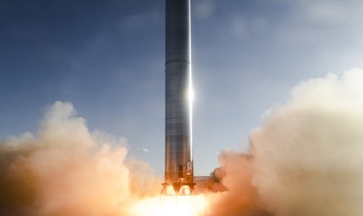 Nguyên mẫu Super Heavy Booster 3 của SpaceX. Ảnh: SpaceX