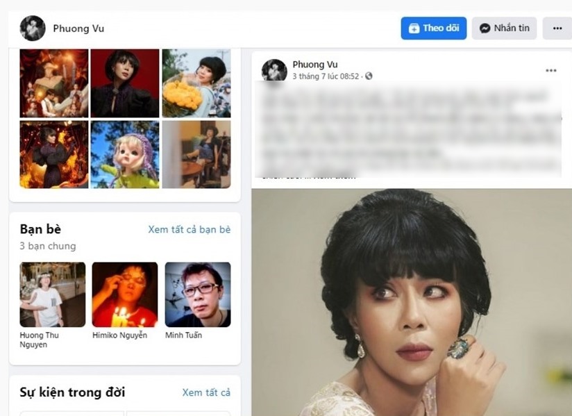 Thời gian qua nhiều nghệ sĩ, nhân vật showbiz bị xử phạt vì các phát ngôn trên Facebook. Trác Thúy Miêu là trường hợp mới nhất. Ảnh chụp màn hình bài đăng trên Facebook Phuong Vu của Trác Thúy Miêu, sau đó bài đăng này đã bị xóa
