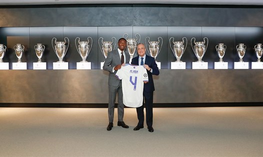 Với chiếc áo số 4 mà Sergio Ramos để lại, trọng trách của David Alaba là rất lớn. Ảnh: Real Madrid