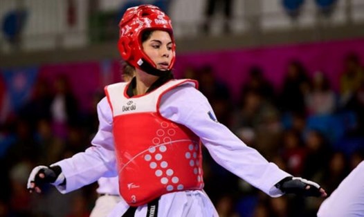 Võ sĩ Fernanda Aguirre (Taekwondo) rút khỏi nội dung thi đấu tại Olympic Tokyo vì nhiễm COVID-19. Ảnh: Hmetro