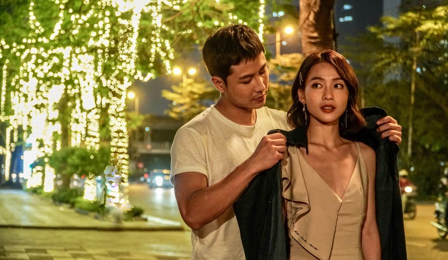 Khả Ngân kết hợp với Thanh Sơn trong bộ phim "11 tháng 5 ngày". Ảnh: LĐ