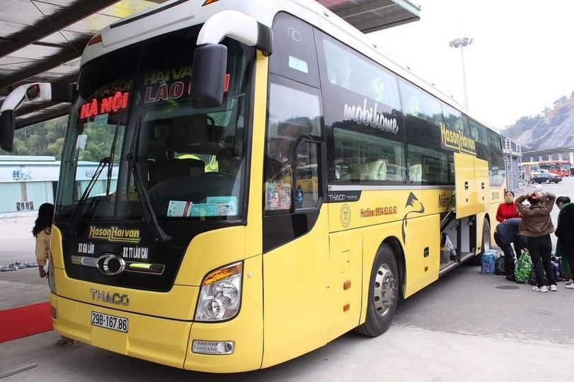 Tạm dừng hoạt động vận tải hành khách từ Lào Cai đi, đến Hà Nội để phòng chống dịch COVID-19. Ảnh: CTV.