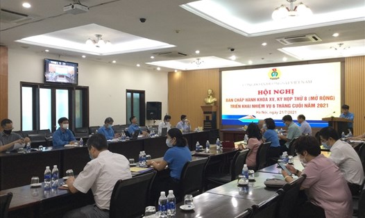 Hội nghị Ban chấp hành Công đoàn Đường sắt Việt Nam CĐ kêu gọi đoàn kết vượt qua khó khăn. Ảnh: Chu Kiên