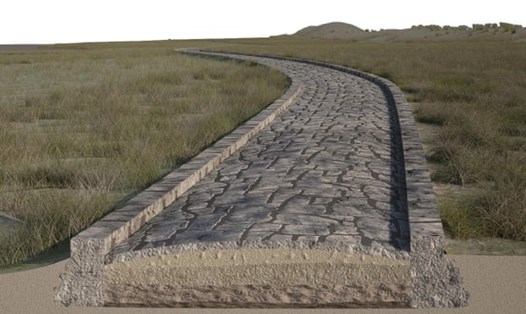 Hình ảnh minh họa con đường La Mã cổ đại. Ảnh: ISMAR