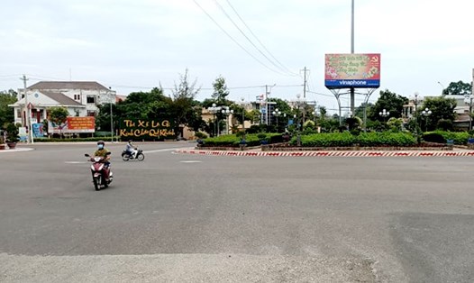 Bình Thuận phong tỏa toàn bộ thị xã La Gi. Ảnh: Ng.L.