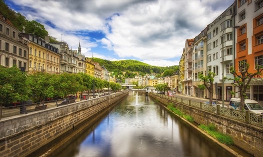 Thị trấn Spa ở Karlovy Vary, cộng hòa Czech, một trong những thị trấn nghỉ dưỡng Châu Âu được thêm vào danh sách di sản thế giới. Ảnh: AFP